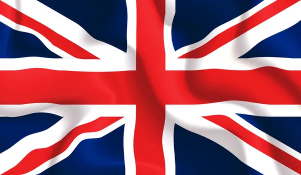 UK viftande flagga — Stock vektor