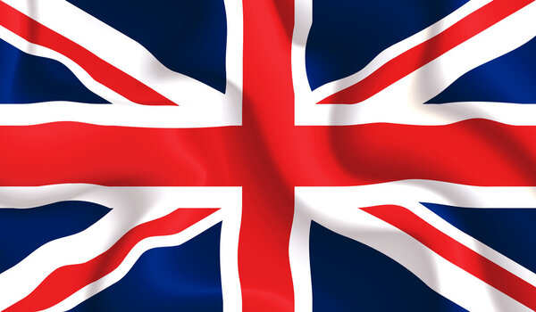 UK waving flag