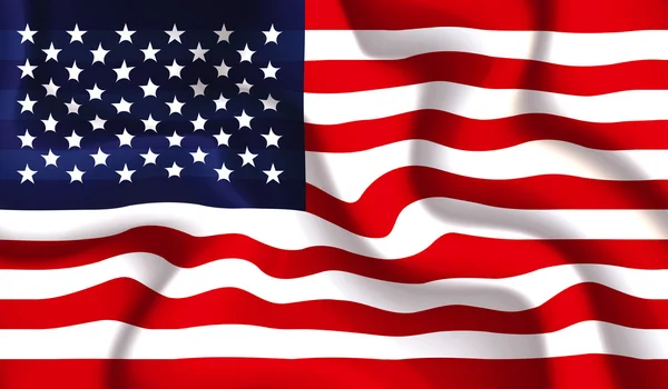 ABD bayrağı sallıyor — Stok Vektör