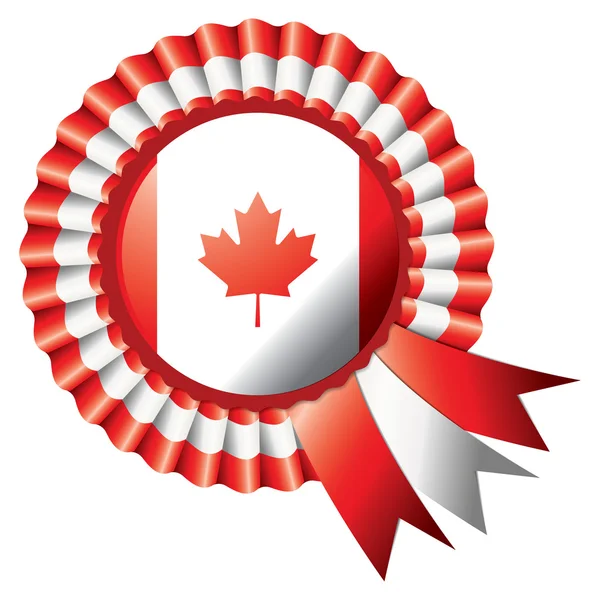 stock vector Canada Rosette flag