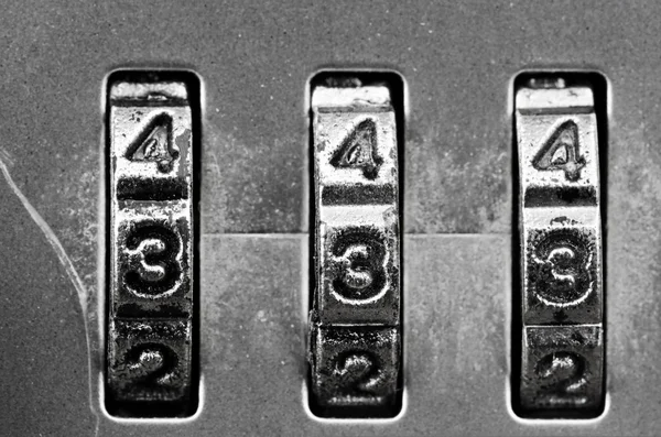 Combination Lock dials — Stock Photo, Image
