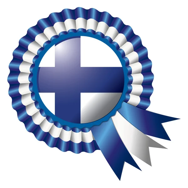 Прапор Фінляндії розетка — стоковий вектор