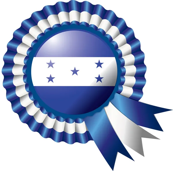 Honduras Rozetta zászló — Stock Vector