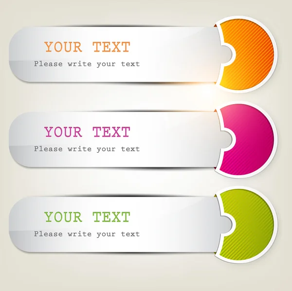 Marcadores coloridos para texto — Archivo Imágenes Vectoriales