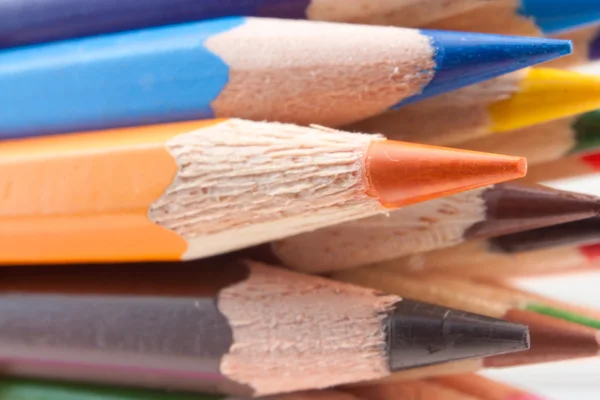 Group of colored pencils. — Stock Photo, Image