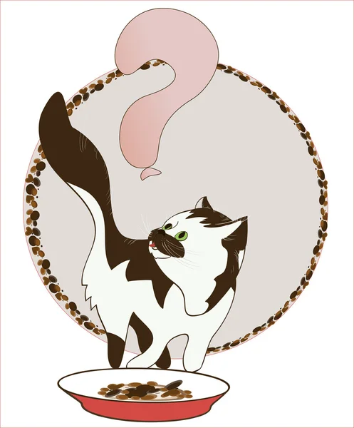 Alimento para gatos — Archivo Imágenes Vectoriales