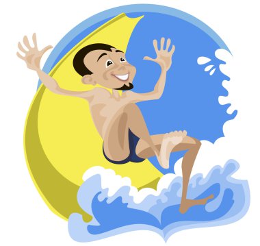 A water park clipart