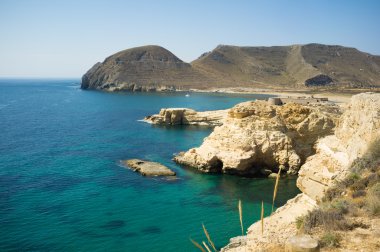 Cabo de Gata coastline clipart