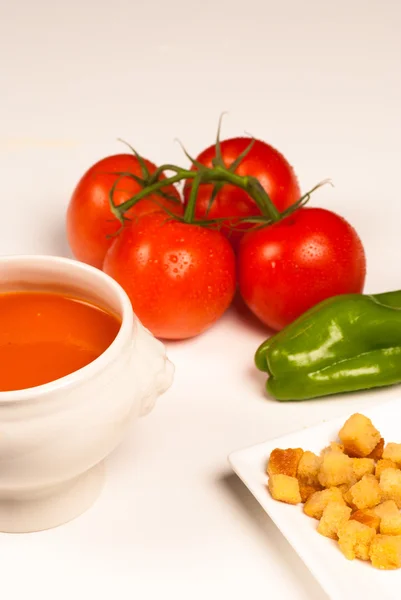 Egészséges gazpacho — Stock Fotó