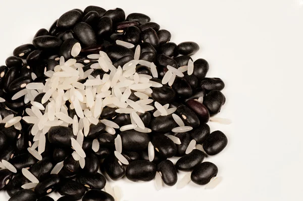 Frijoles and rice — Stock Photo, Image