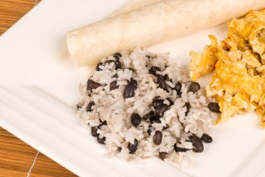 Gallo pinto breakfast clipart