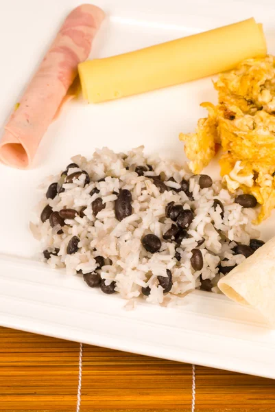 stock image Gallo pinto serving