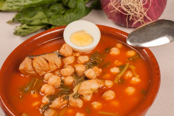 stock image Traditional Spanish chickpea stew