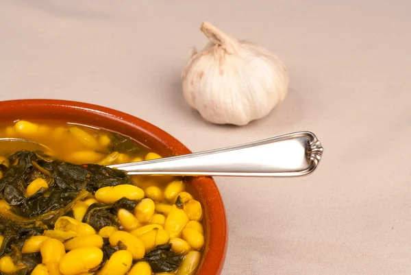Spanish bean stew — Stock Photo, Image