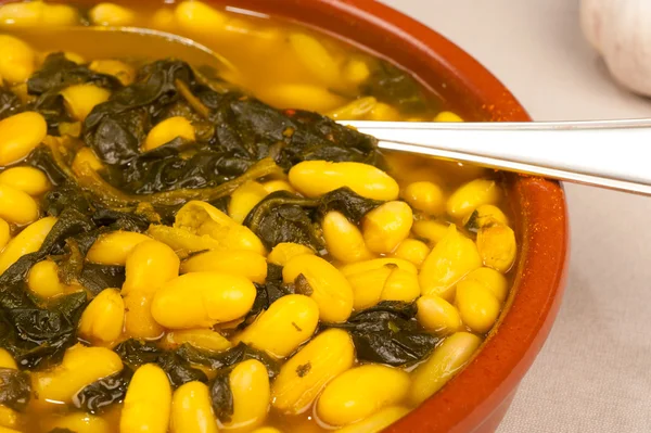 Spanish bean stew — Stock Photo, Image