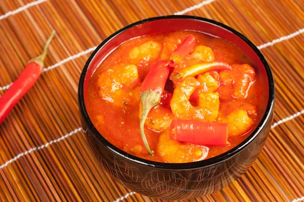 Spicy shrimps — Stock Photo, Image