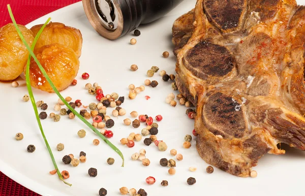 Churrasco with pepper — Stock Photo, Image
