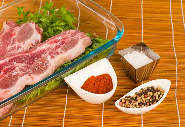 Seasoning carne grelha — Fotografia de Stock