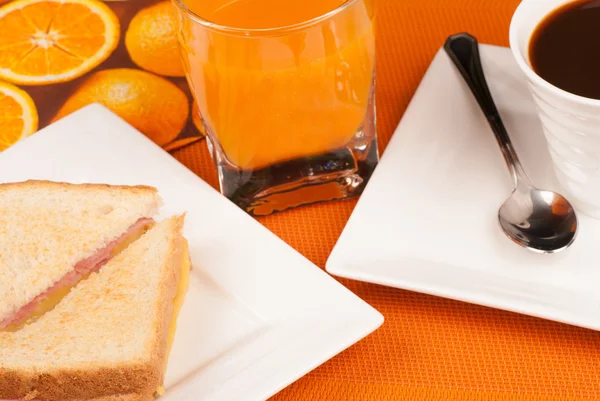 Sandwich breakfast — Stock Photo, Image