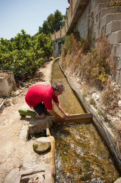 Water voor irrigatie — Stockfoto