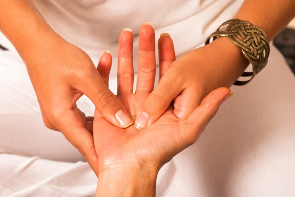 Massage närbild — Stockfoto