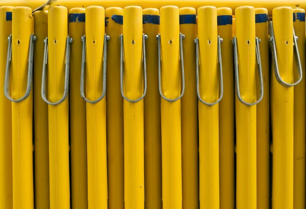 Sarı bariyer güvenlik nesneleri — Stok fotoğraf