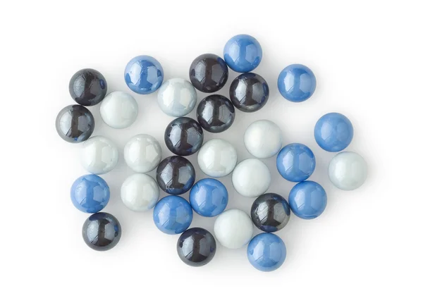 Group of Marbles on White — Stock Photo, Image