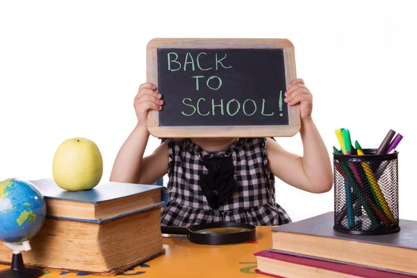 Back to school words on board — Stock Photo, Image