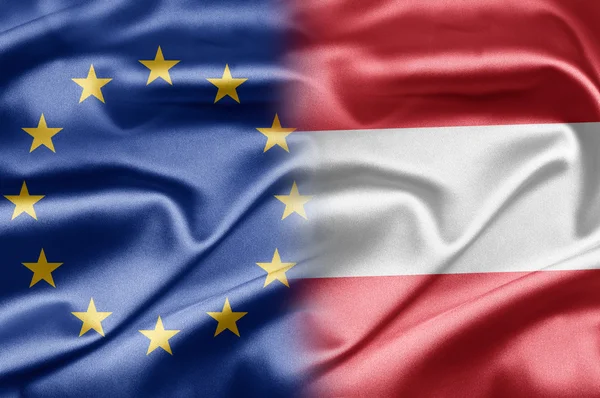 EU and Austria — Stock Photo, Image