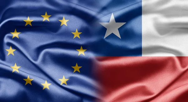 EU och chile — Stockfoto