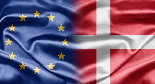 EU und Dänemark — Stockfoto