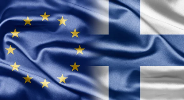 EU a Finskoフィンランドと eu — ストック写真