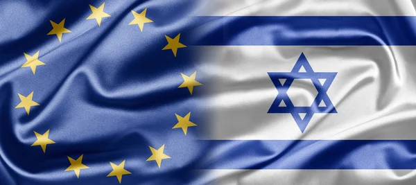 EU och israel — Stockfoto