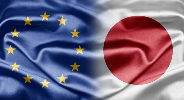 ЕС и Япония — стоковое фото