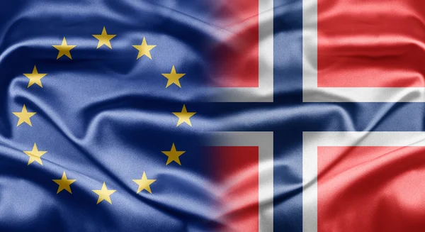 EU und Norwegen — Stockfoto
