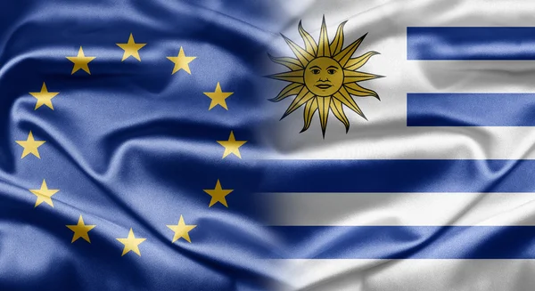 UE e Uruguai — Fotografia de Stock