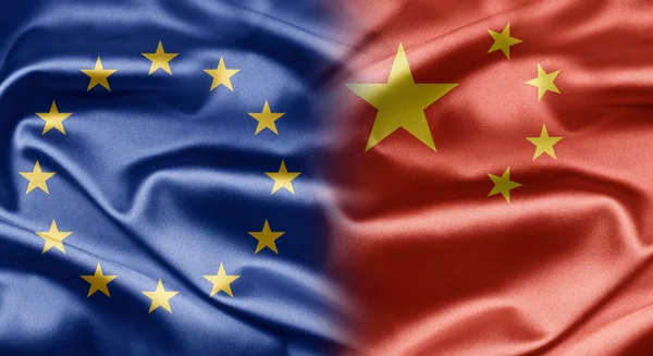 ЕС и Китай — стоковое фото