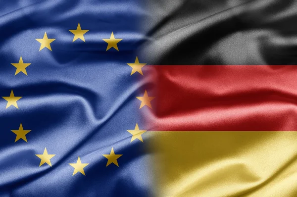 La UE y Alemania — Stockfoto