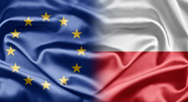 EU and Poland — Stock Photo, Image