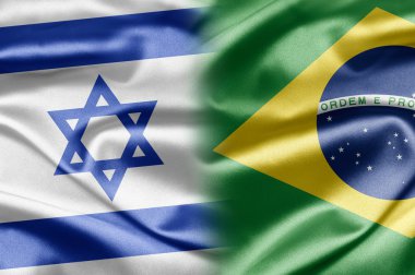 Israel and Brazil clipart