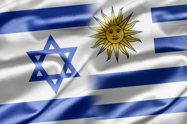 İsrail ve uruguay — Stok fotoğraf
