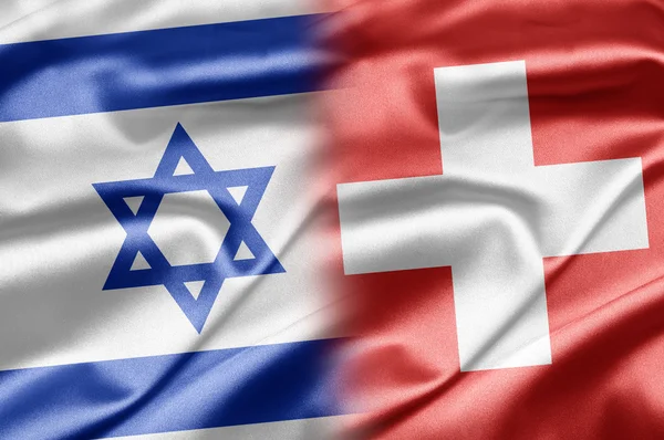 イスラエル共和国およびスイス連邦共和国 — ストック写真