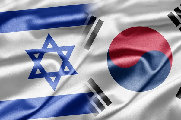 Израиль и Южная Корея — стоковое фото