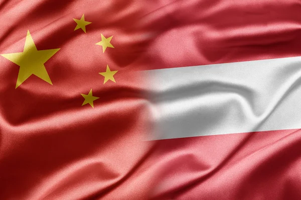 Китай и Австрия — стоковое фото