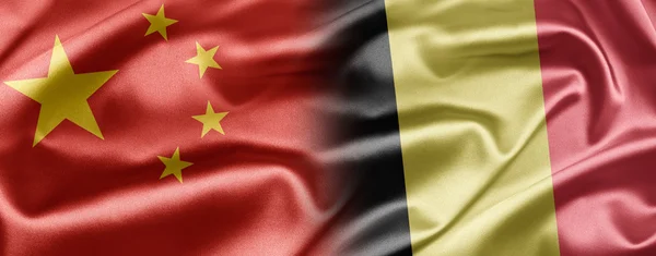 Kina och Belgien — Stockfoto