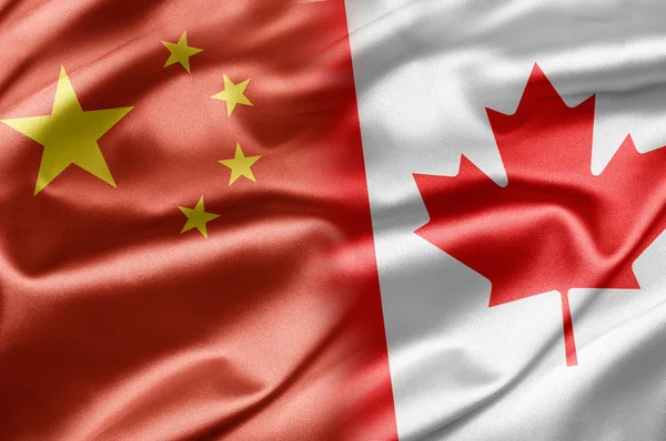 Китай и Канада — стоковое фото
