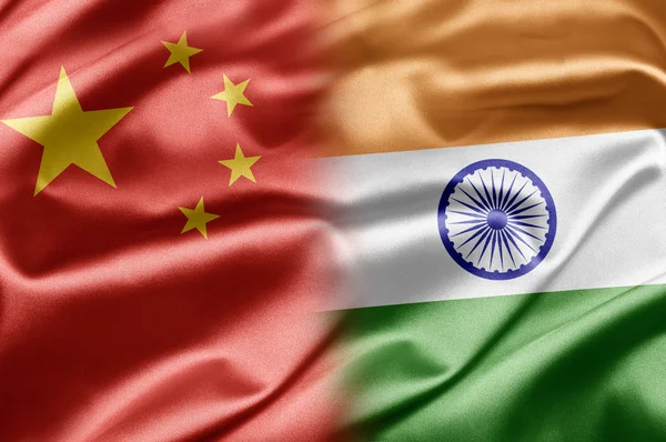 Kina och Indien — Stockfoto