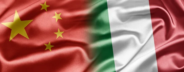 Kina og Italia – stockfoto