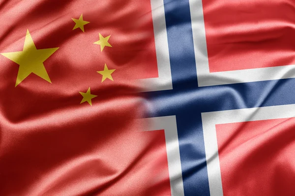Kina och Norge — Stockfoto