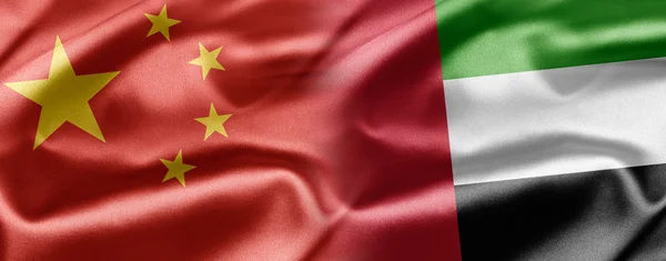 Китай и ОАЭ — стоковое фото